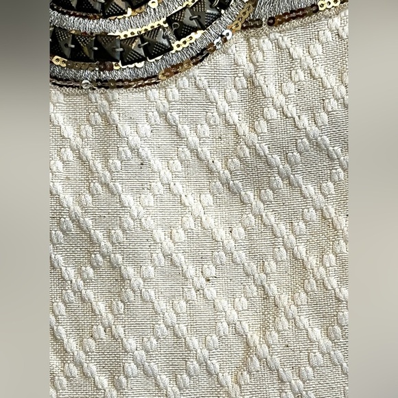 Francesca’s Collections Embellished Polyester Blend Cream Mini Dress Large NWT - Picture 6 of 16